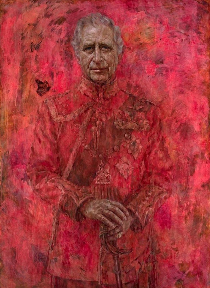 Ivan Albright's painting of Dorian Gray from the 1945 film Portrait of King Charles III by Jonathan Yeo
