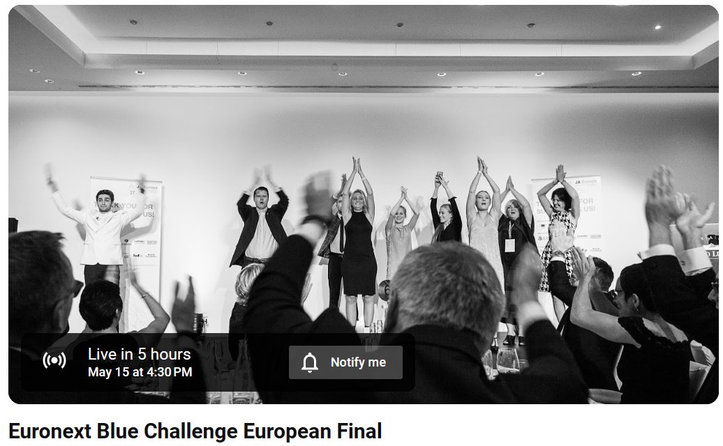 The Blue Challenge European Final Competition kicks off today. Innovative pitches from secondary school students👫tackle marine & climate challenges🐟
Watch it LIVE, 16:30 CET!🟢
@SeasAtRisk is honoured to be on the jury panel.
youtube.com/live/81denMSw7… #EUBiodiversity #BlueEconomy