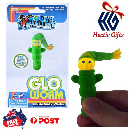You’ll feel a warm ‘glo’ cuddling up with the World’s Smallest Glo Worm!

ow.ly/BOP050IArEN

#New #HecticGifts #SuperImpulse #WorldsSmallest #GloWorm #LightsUp #Collectible #FreeShipping #AustraliaWide #FastShipping