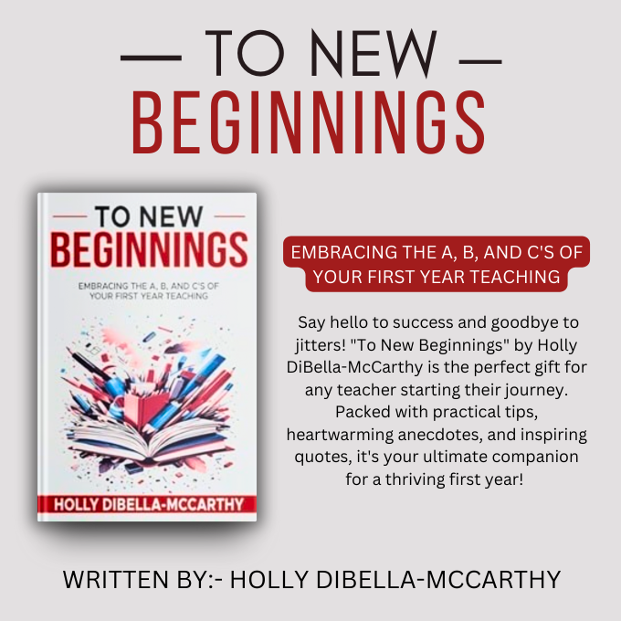 Looking for the perfect gift for teacher graduates or educators stepping into a new role? This resource is the answer! Order now and empower them for success in their teaching careers. #newteacher #education #teachingcareer #HollyDiBellaMcCarthy amazon.com/dp/B0D24YC2LY/