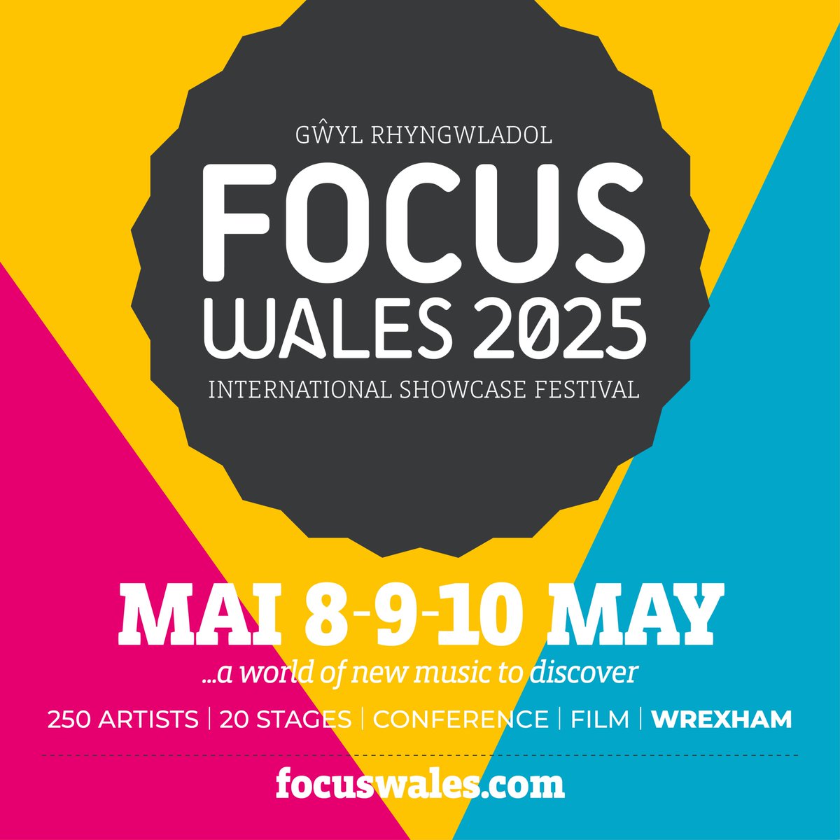 Diolch pawb : Thanks everyone for making FOCUS Wales 2024 so special! 🎪 FOCUS Wales 2025 will mark our 15th year, and will take place in #Wrexham over 8th-10th May 2025! Super Early Bird tickets now on sale at focuswales.com 🍭