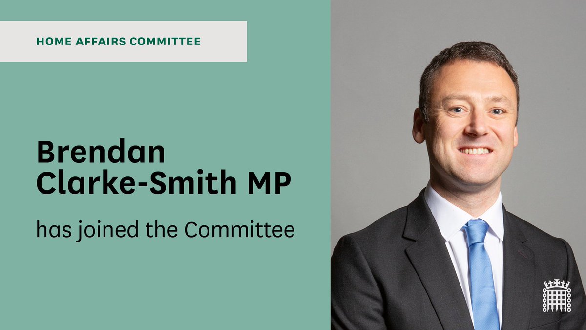 Welcome to @Bren4Bassetlaw who is now a member of the committee. We look forward to working with you. See the current membership of the Committee: committees.parliament.uk/committee/83/h…