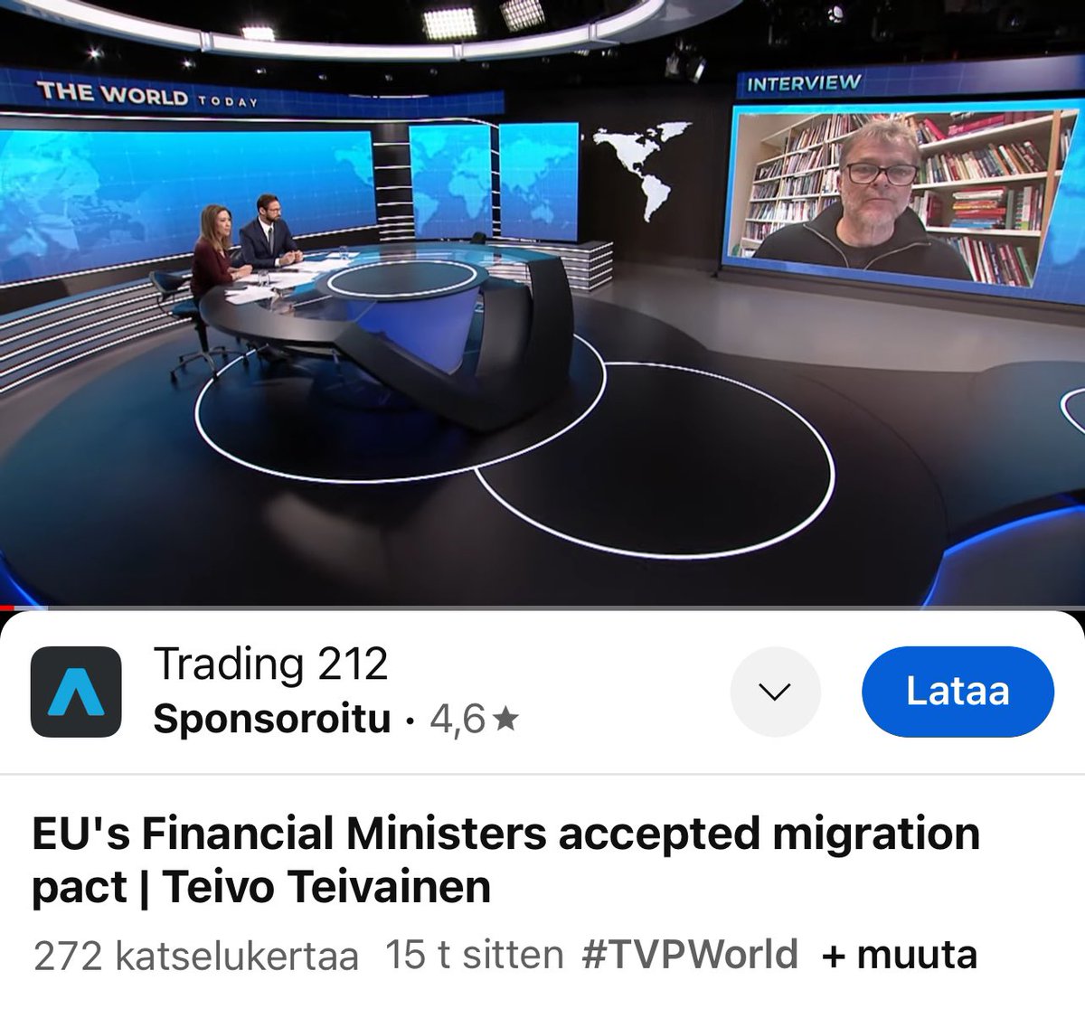Discussing European Union’s migration dealing and wheeling. For Polish TV channel @TVPWorld_com . Link here: youtu.be/2cSHZuXbl #migration #migrationpact