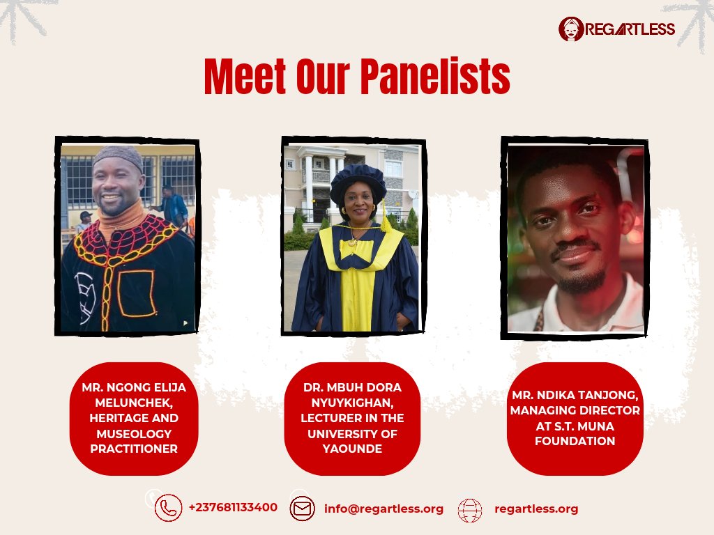 It is with great anticipation that we introduce our esteemed speakers for the transformative dialogue on museums and decolonization within the context of neocolonialism on: May 18th, at S.T. Muna Foundation, Yaounde from 10am-3pm. These visionary minds will be bringing forth