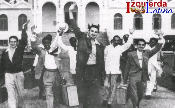 El 15 de mayo de 1955 hace hoy 69 años, son puestos en libertad #FidelPorSiempre y el resto de los jóvenes de la Generación del Centenario, que cumplían condena en el “Presidio Modelo” de Isla Pinos, actual Isla de la Juventud. #IzquierdaLatina #CubaViveEnSuHistoria.