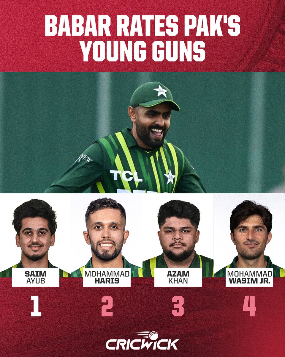 Babar Azam rates Saim Ayub as the most talented young player 🙌