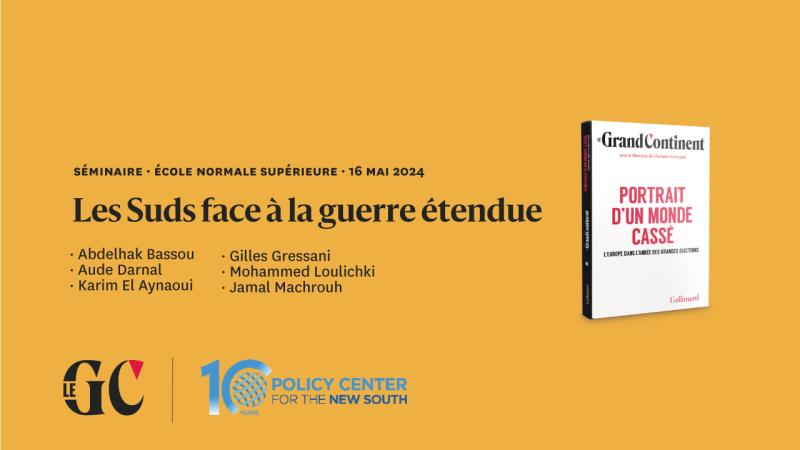 📍J-1: Nous serons accueillis par @Grand_Continent à #Paris pour discuter des interconnexions entre la #guerre en #Ukraine et à #Gaza, en explorant la perception de ces conflits dans le #SudGlobal. ✍️Inscrivez-vous dès maintenant pour y participer. 🔗 policycenter.ma/events/les-sud…