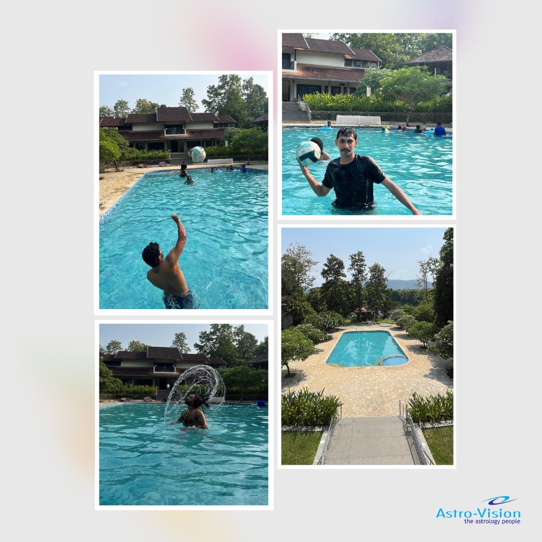 Astro_Vision's tweet image. Clickastro team enjoyed a delightful day out at Whispering Waters Resort, Paniyeliporu on 08th May 2024. From splashing in the pool to thrilling activities, and a scrumptious lunch, every moment was filled with joy and laughter.

#AstroVision #TheAstrologyPeople #RnR #TeamOuting
