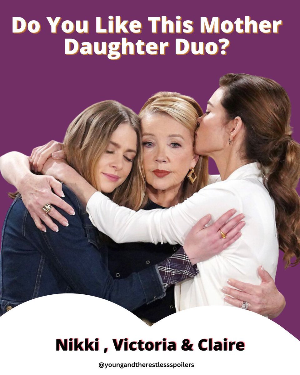Do You Like This Mother-Daughter Duo?😍😍 
#yr #youngandrestless