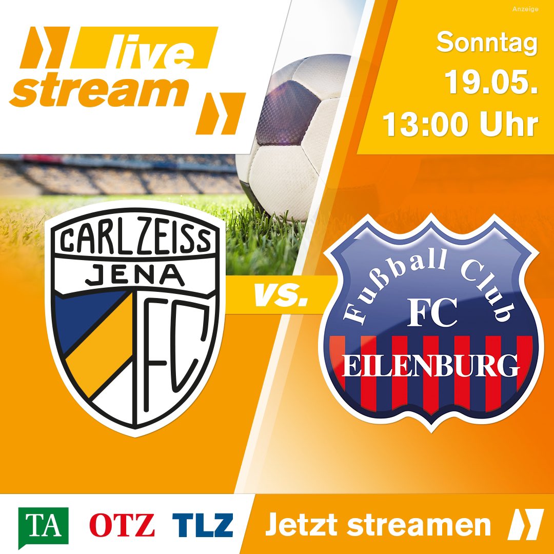 Wir streamen das letzte Heimspiel von Carl Zeiss #FunkeThüringen #mediengruppethüringen #regionalliganordost #streaming #fcc