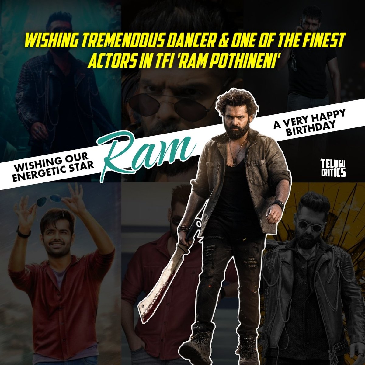 One of the most stylish and energetic actors in the industry, won the hearts with his graceful dancing skills and impeccable acting! 
ㅤ
#HappyBirthdayRamPothineni
#HappyBirthdayRam
#HappyBirthdayRapo
#HBDRamPothineni
#HBDRam
#HBDRapo