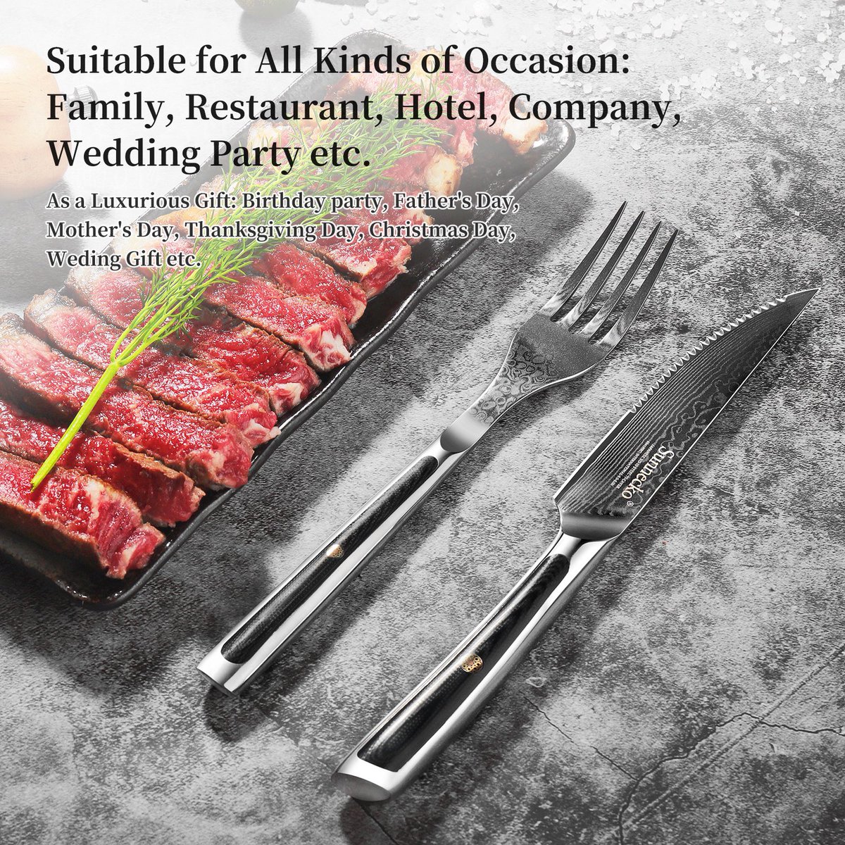 Suitable for All Kinds ofOccasion:Family, Restaurant, Hotel, CompanyWedding Party etc.
As a Luxurious Gift: Birthday party, Father's DayMother's Day, Thanksgiving Day, christmas Day,Weding Gift ete.

#Sunnecko #KitchenEssential
