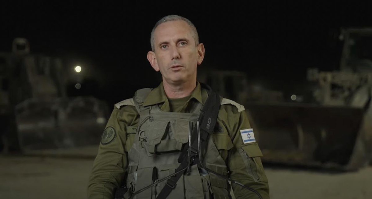 IDF Spokesperson RAdm. Daniel Hagari in last night’s operational briefing: “I am now returning from eastern Rafah, where we met the commanding officers of the brigades from the field. They looked at the Chief of the General Staff and said to him: 𝐭𝐡𝐞𝐫𝐞 𝐚𝐫𝐞…