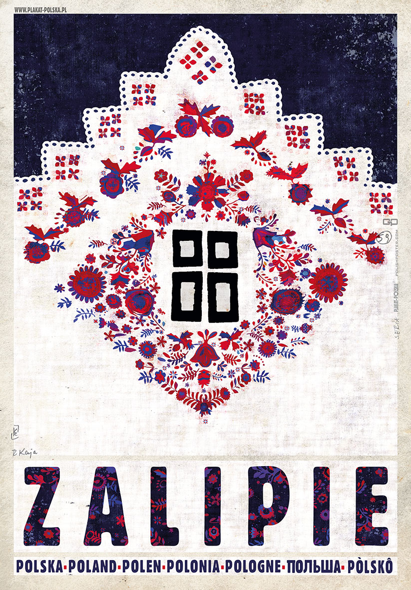 Ryszard Kaja - Zalipie (z cyklu Polska) (plakat), 2014. #PolishMastersofArt