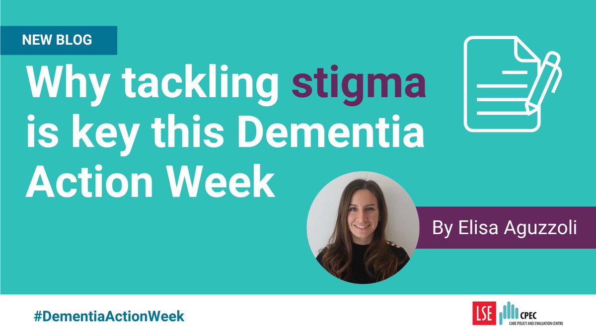 86% of people living with #dementia experience discrimination in at least on area of their life. ❗️ In this blog, @aguzzoli_elisa unpacks dementia #stigma. She explores recent research, and what is being done to reduce stigma:👉lse.ac.uk/cpec/news/tack… 1/3
