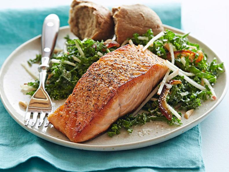Pan-Seared Salmon with Kale and Apple Salad

#different_recipes #recipe #recipes #healthyfood #healthylifestyle #healthy #fitness #homecooking #healthyeating #homemade #nutrition #fit #healthyrecipes #eatclean #lifestyle #healthylife #cleaneating #seafood