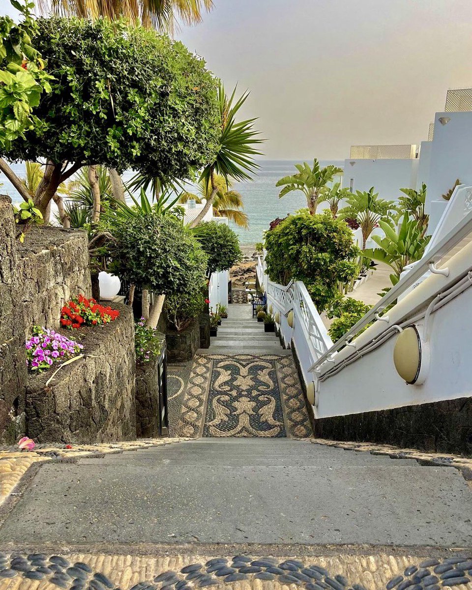 Go down these stairs & enjoy the journey when you reach paradise!💛 📸 @londonspoon 👏🏽 Thanks! #PuertoDelCarmen #PDC #Lanzarote #CanaryIslands #lovelanzarote
