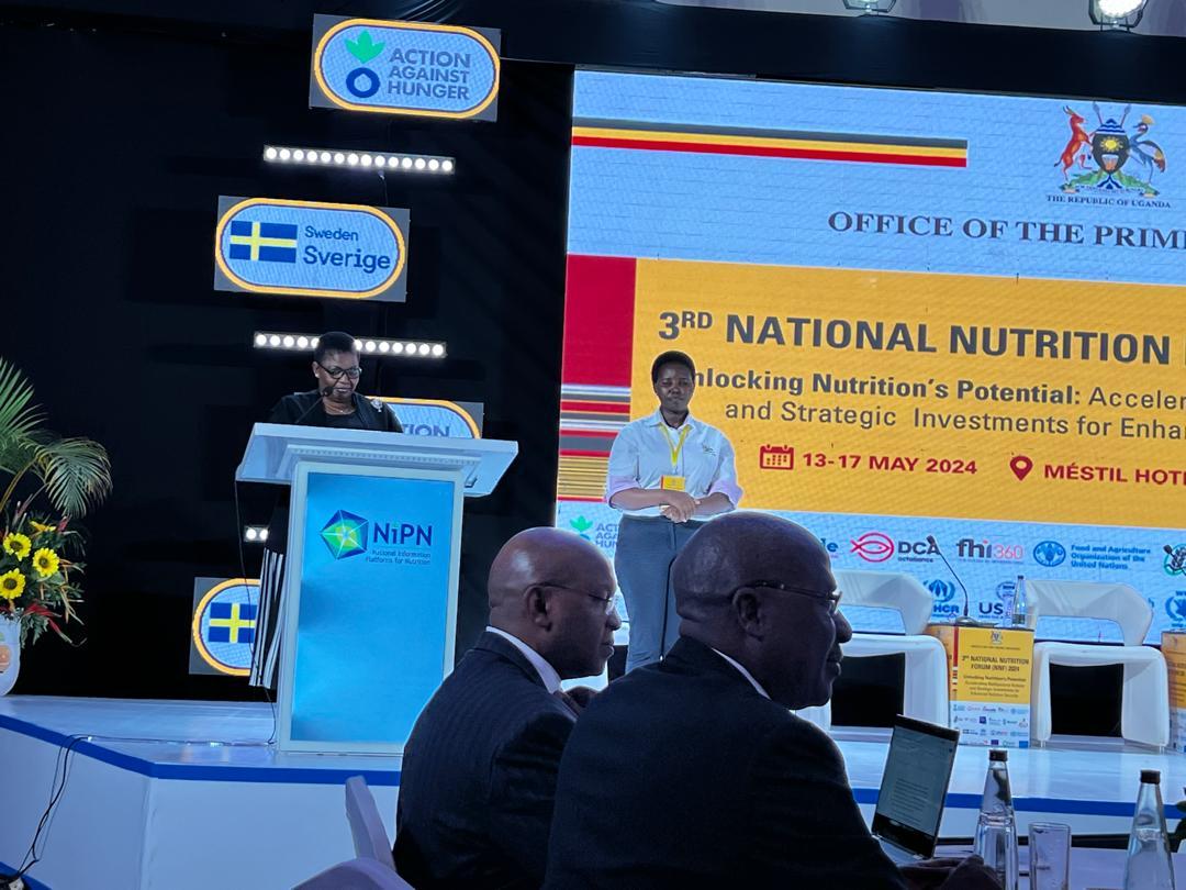 Representing Mr Hilary Onek, at the #NationalNutritionForum2024 | ##UnlockingNutritionPotential He alluded that Nutrition is an area taht needs key investment and enough funding. On the 3rd Day of of National Nutrition Forum happening at Mestil Hotel. @hillarydehilmac