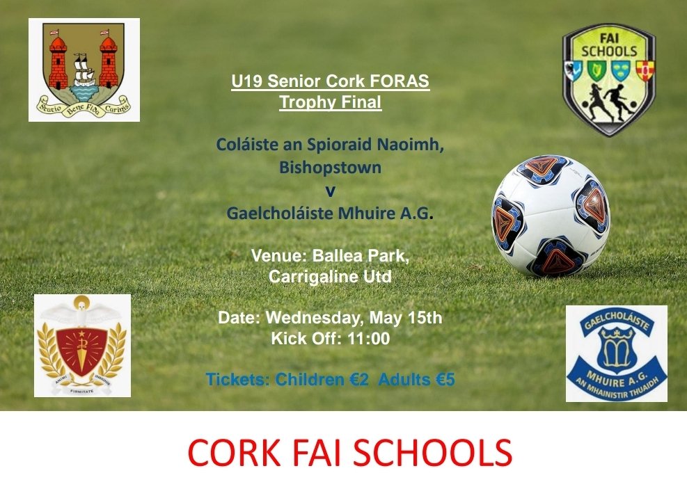 U19 @faischools Senior Cork FORAS Trophy Final