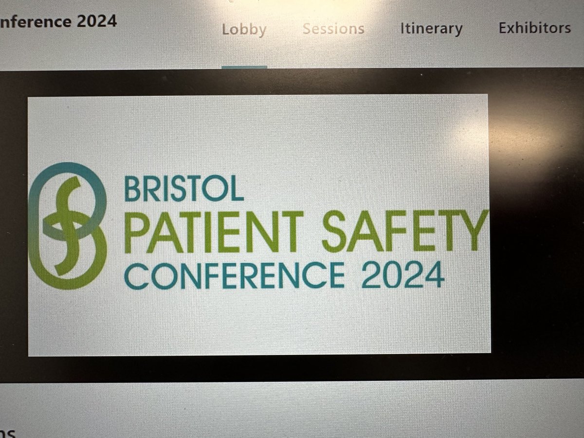 Well Done to everyone presenting at the Bristol Patient Safety Conference today….. looking forward to hearing about your QI patient safety projects #sft #BristolPtSafety
