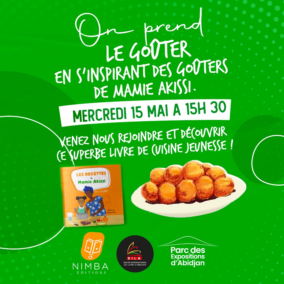 Le programme du jour sur notre stand au SILA. 
#nimbaeditions #sila2024