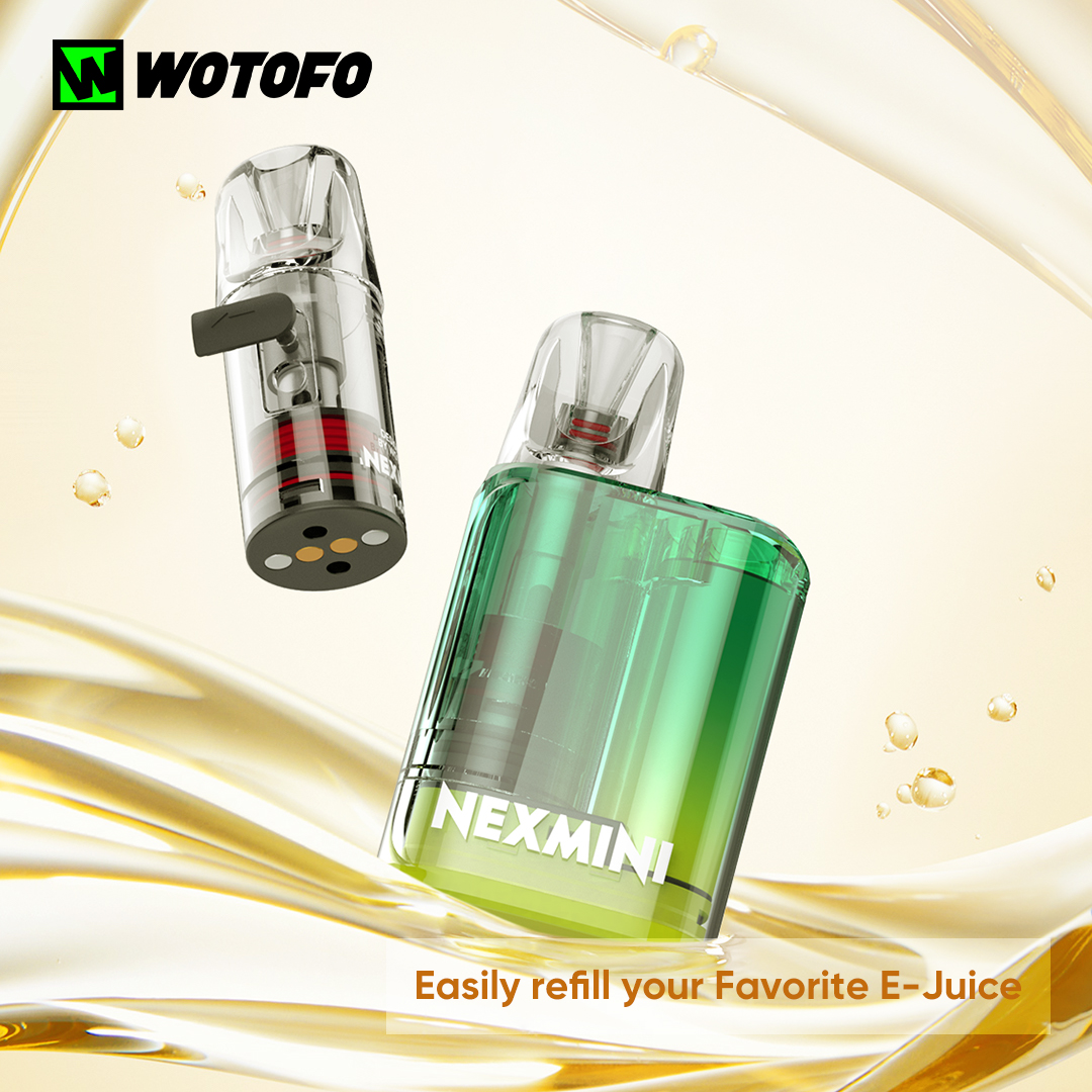 Wotofofam in many areas also have the need for small capacity oil, nexmini development is to meet the diverse preferences of fans： 2ml, refillable pod, environmental protection and cost-effective. #wotofo #new #vape #TPD #vapelike #refilllablepod
