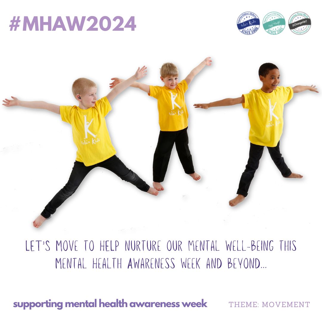 Mental Health Awareness Week

The theme this year, movement, underscores the powerful connection between physical activity and mental well-being. Movement isn't just beneficial for our bodies—it's also crucial for our minds. 

#relaxkids #mentalhealthmatters #wellbeing #mhaw2024