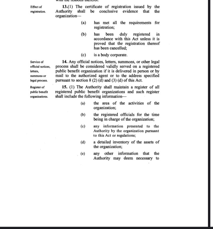 PBO Act: Requires extensive documentation, including constitutive docs, founders' info, public benefit purposes, and principal activities. NGO Act: Requires a constitution, meeting minutes, and personal details of officials.