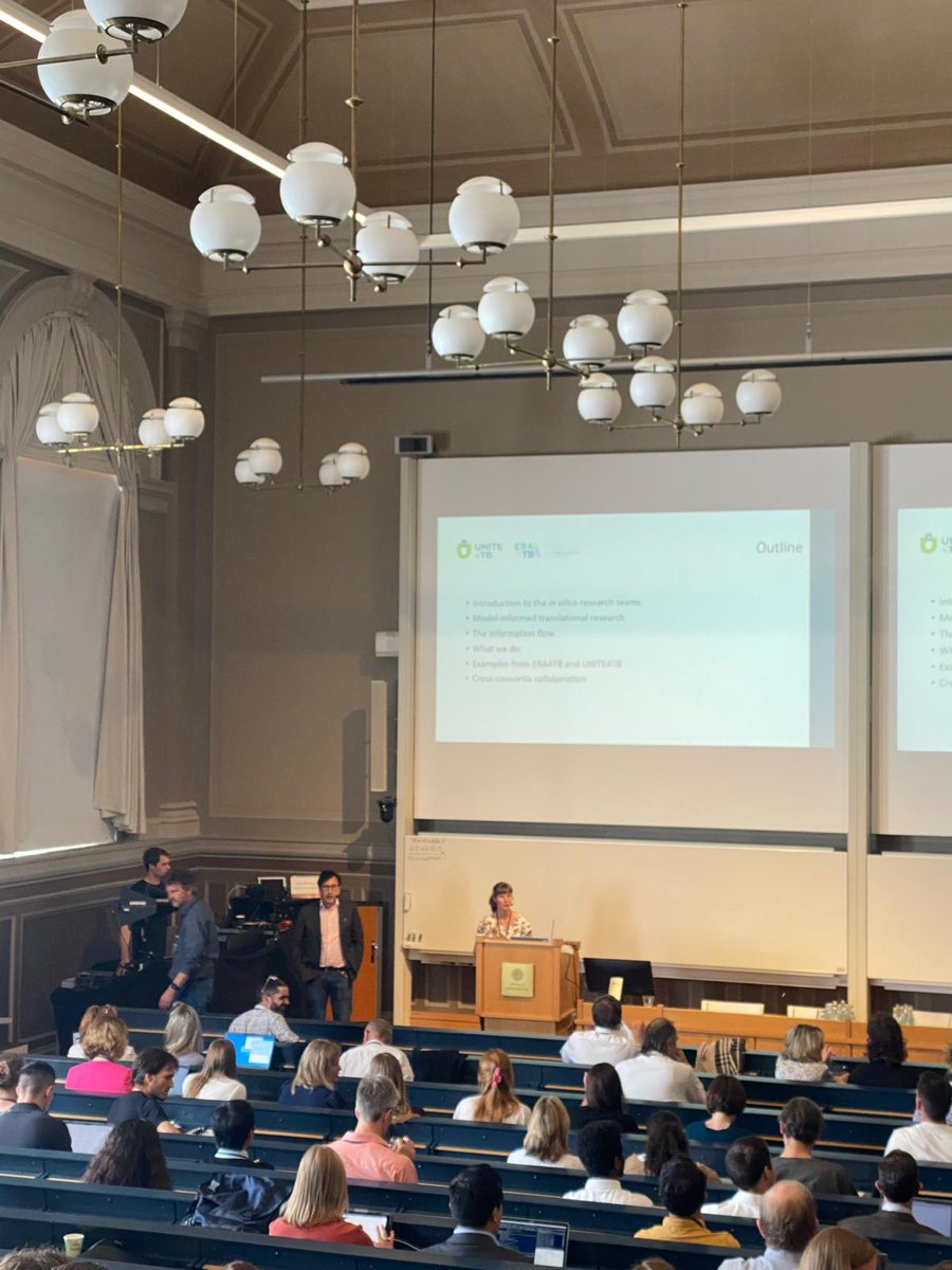 Our pre-lunch session included 2 presentations: The first on model-informed #drugdevelopment by UNITE4TB's @elinmasv (@radboudumc) & ERA4TB's Oscar della Pasqua (@CNRsocial_).