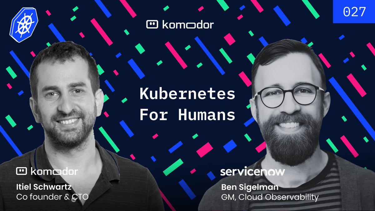 💥 𝗢𝗨𝗧 𝗡𝗢𝗪: New episode of the Kubernetes for Humans Podcast w/ the great <a href="/el_bhs/">Ben Sigelman</a>!

Ben Sigelman is the GM of #Cloud #Observability <a href="/ServiceNow/">ServiceNow</a>, which acquired the startup he co-founded &amp; headed, <a href="/LightstepHQ/">Lightstep is now ServiceNow Cloud Observability</a>, in 2021.

He's a pioneer in #SRE best practices &amp; tooling as...