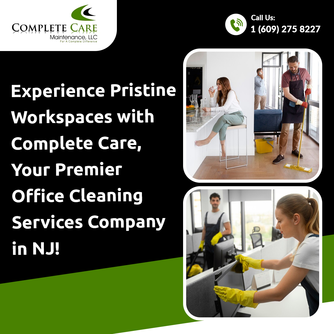 Transform your office into a beacon of cleanliness and professionalism with Complete Care. Trust our expertise for a spotless environment. Contact us for superior cleaning solutions.

#officecleaning
#cleaningcompany
#janitorialservices