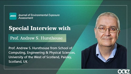 A Special Interview with Prof. Andrew S. Hursthouse from the University of the West of Scotland from @JournalExposure, talking about his research interests, emerging trends in environmental exposure, etc. Click here to watch the video: oaepublish.com/jeea/academic_… @ASHursthouse