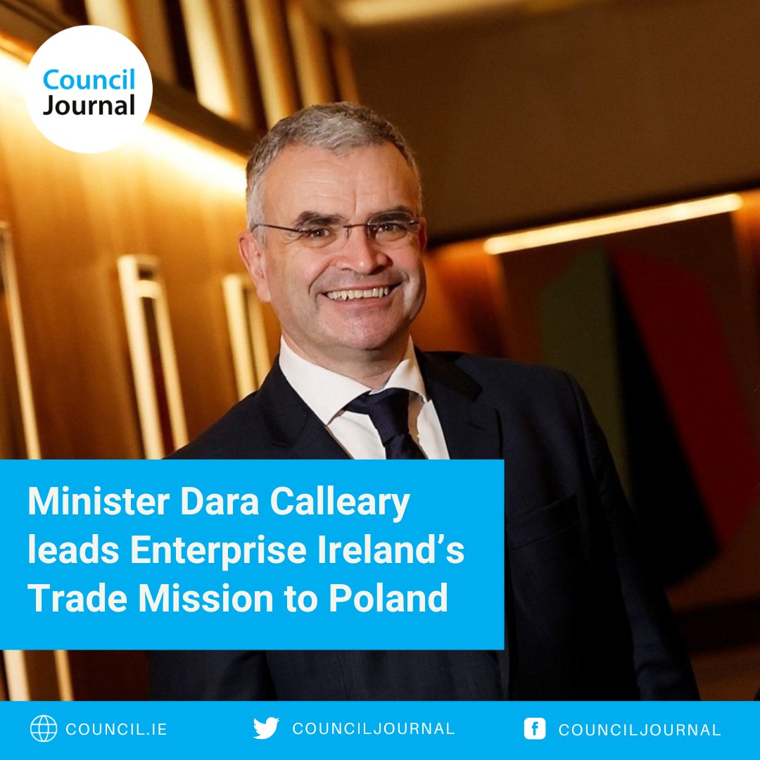 Minister Dara Calleary leads Enterprise Ireland’s Trade Mission to Poland, focused on high-tech construction industry opportunities Read more: council.ie/minister-dara-… #Poland #Ireland #TradeMission @daracalleary