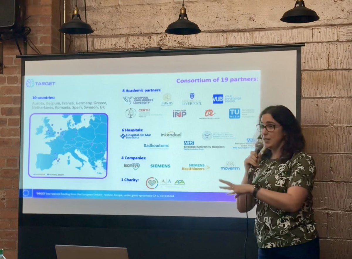 Last night we joined the Pint of Science #pint24 as a triple act to talk about how #AI and #DigitalTwins are transforming #healthcare, and how our @TARGET_horizon project is contributing to the personalised care of #stroke and #AFib patients. It was a wonderful evening!