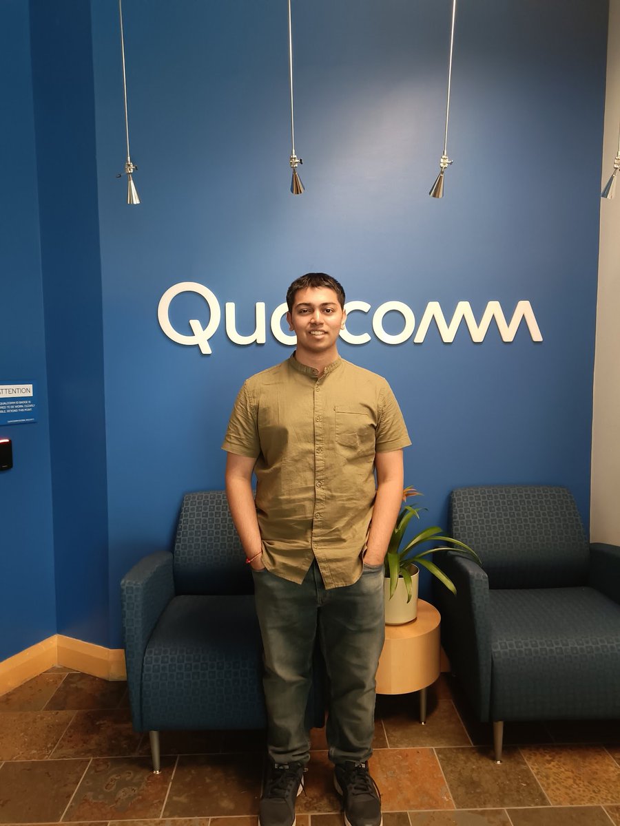 Professional Update🚀

I started working as a research intern for the summer at @Qualcomm @QCOMResearch where I am working on Diffusion Models📸