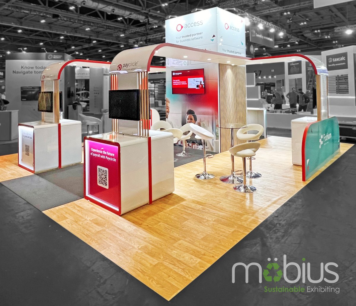 This week we at opposite ends of the country with our stand installations. The Access Group are at #Accountex #ExCeLLondon and UKRI Innovate UK at #AllEnergy24 #SECGlasgow #exhibition #booth #design #build #installation #sustainable #exhibiting