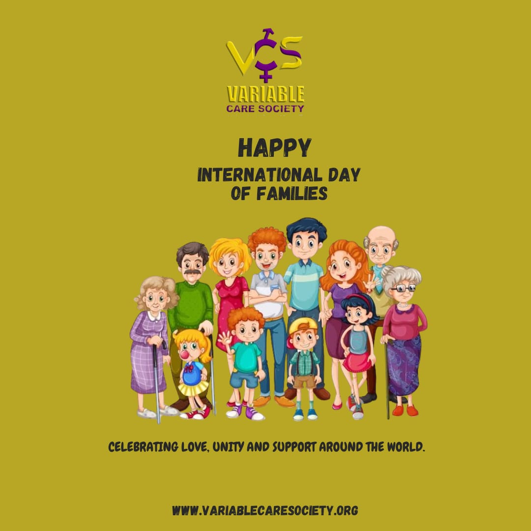 CareVariable's tweet photo. Happy International Day of Families! Today, we celebrate the love, strength and diversity of all families, including those who support and raise intersex children with unwavering acceptance and care. 
#family 
#familytime https://t.co/8m9DFQYw70