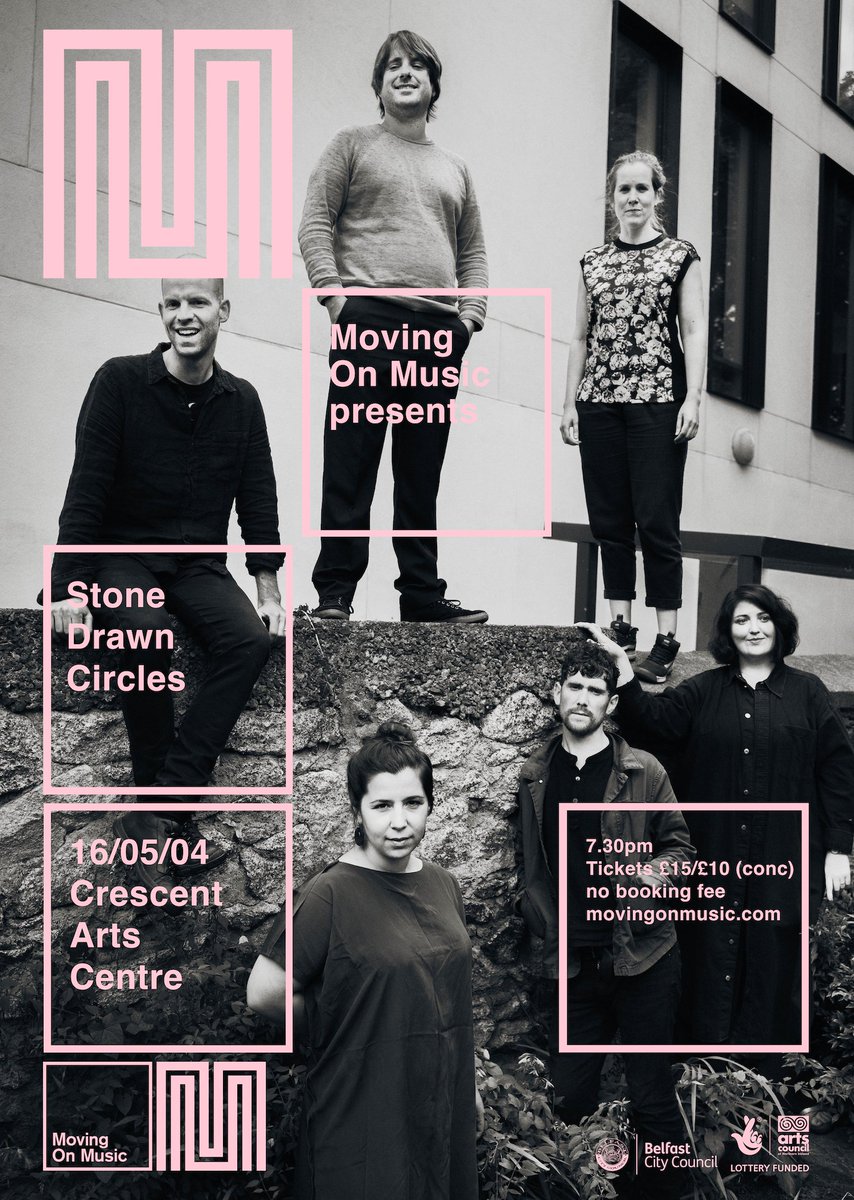 Irish 'New Music' Supergroup, Stone Drawn Circles make their Belfast debut tomorrow night! Featuring Lina Andonovska, Nathan Sherman, Michelle O’Rourke, Alex Petcu, Caimin Gilmore & Úna Monaghan ...🎉🔥💫 THU 16 MAY CRESCENT ARTS CENTRE 7.30PM (BYO) movingonmusic.com