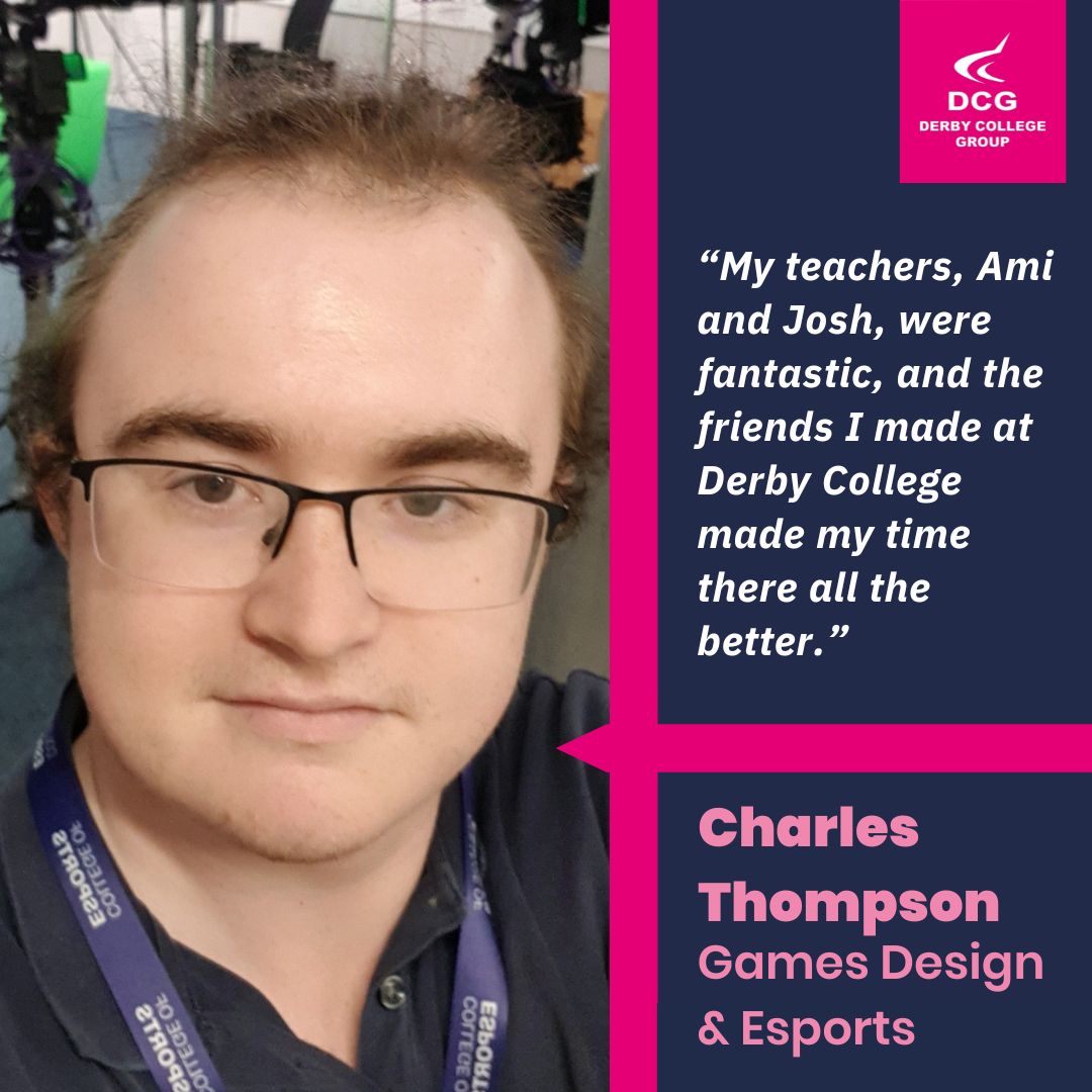 Former Games Design student Charles was unaware that courses in esports existed until a relative sent him a link to our Level 3 National Extended Diploma in Esports and has since gone on to study at the College of Esports 🎮 Here's his DCG story 👇 orlo.uk/0cN8B