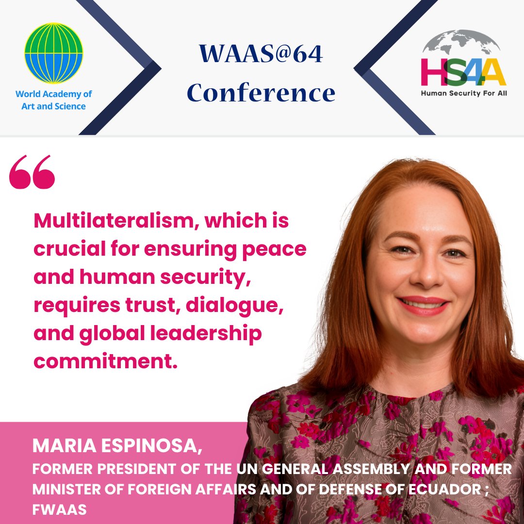 Join us today at the WAAS@64 Conference to hear valuable insights on the future of multilateralism. Register here:worldacademy.org/waas64-confere…