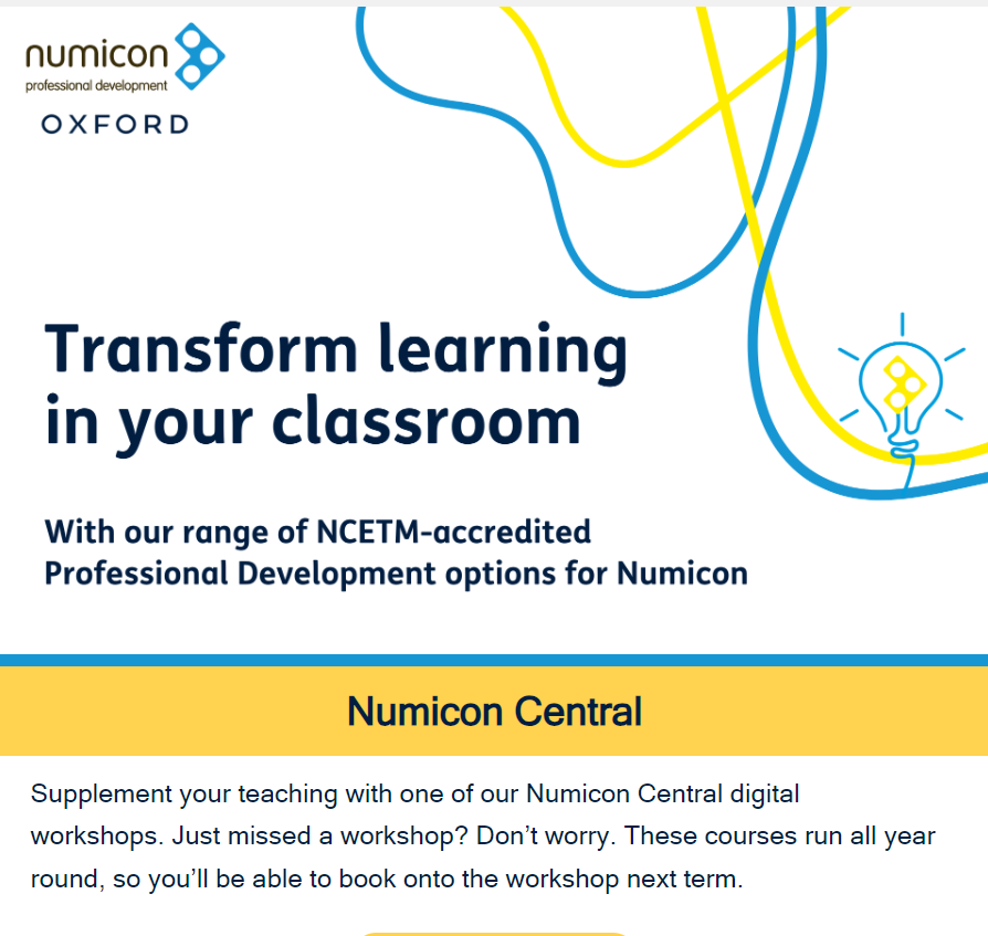 Louise Pennington FCCT (She/Her) (@pdlouisep) on Twitter photo Thanks <a href="/OUPPrimary/">Oxford Primary</a> marketing team for this striking school mailing. Loving the new #NumiconEssentials logo capturing the lightbulb moments purposeful use of manipulatives & excellent teaching bring! if you want to know more about our #NumiconPD click here global.oup.com/education/cont… Thanks <a href="/OUPPrimary/">Oxford Primary</a> marketing team for this striking school mailing. Loving the new #NumiconEssentials logo capturing the lightbulb moments purposeful use of manipulatives & excellent teaching bring! if you want to know more about our #NumiconPD click here global.oup.com/education/cont…