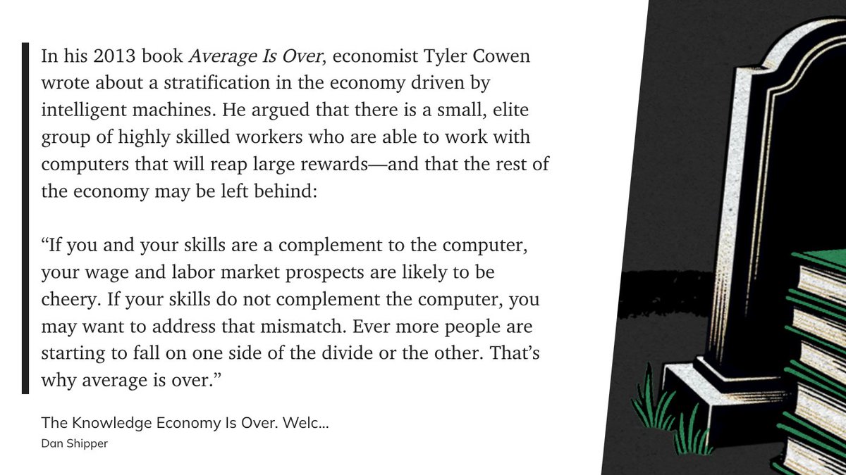 Key trend di industri gue kayaknya sama dengan yang lain:

AI.

Makin kesini menurut gw makin penting untuk jadi yang bisa make AI dan mengcomplement AI.

Experiment and observe AI ga bisa ngapain, kita harus yang bisa ngefill bagian itu. Cek quotes Tyler Cowen ini

#MayLearnings