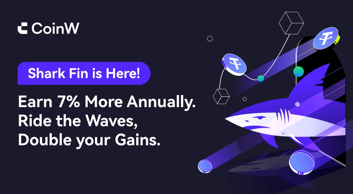 Introducing #CoinW's latest innovation: Shark Fin! 🦈 Enjoy a 7% Bonus APR! Subscribe now for high-yield returns: coinw.com/frontweb/eh_EN… Learn more: coinw.zendesk.com/hc/en-us/artic…