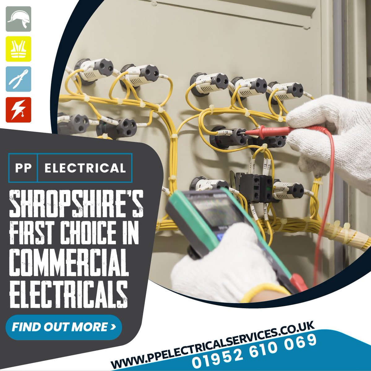 Shropshire’s First Choice in Commercial Electricals 🌐 ppelectricalservices.co.uk ⚡️ #Telford #Shrewsbury #sparky #electrician #electricians