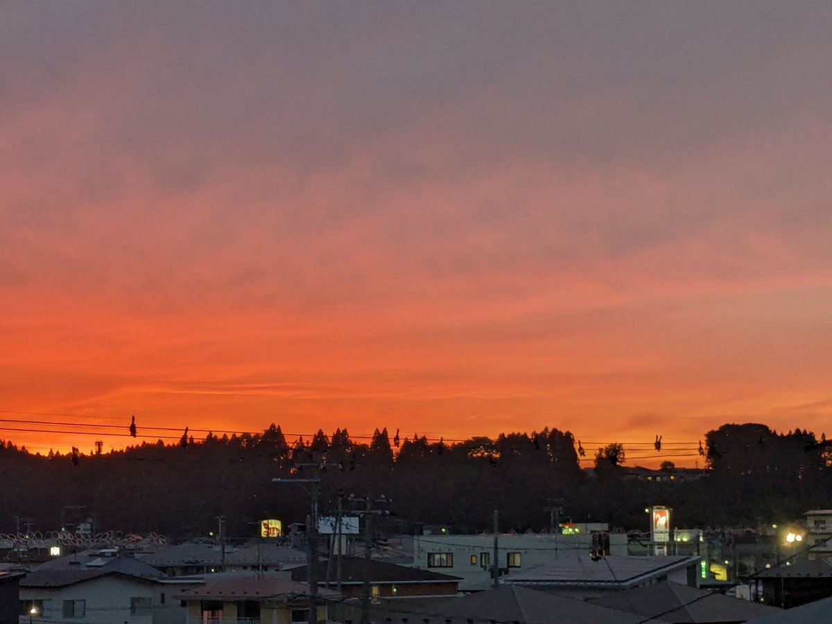 今日の夕焼け🌇🌄