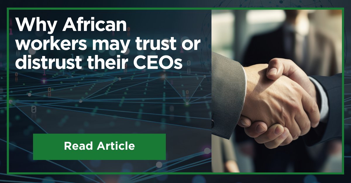 In this article, Samantha-Jane Gravett from <a href="/RobertWaltersPR/">Robert Walters</a> highlights how African professionals seek leaders, who not only demonstrate competence and confidence but also possess empathy and a willingness to listen to their employees.

Full article:
bit.ly/3ycYmEX