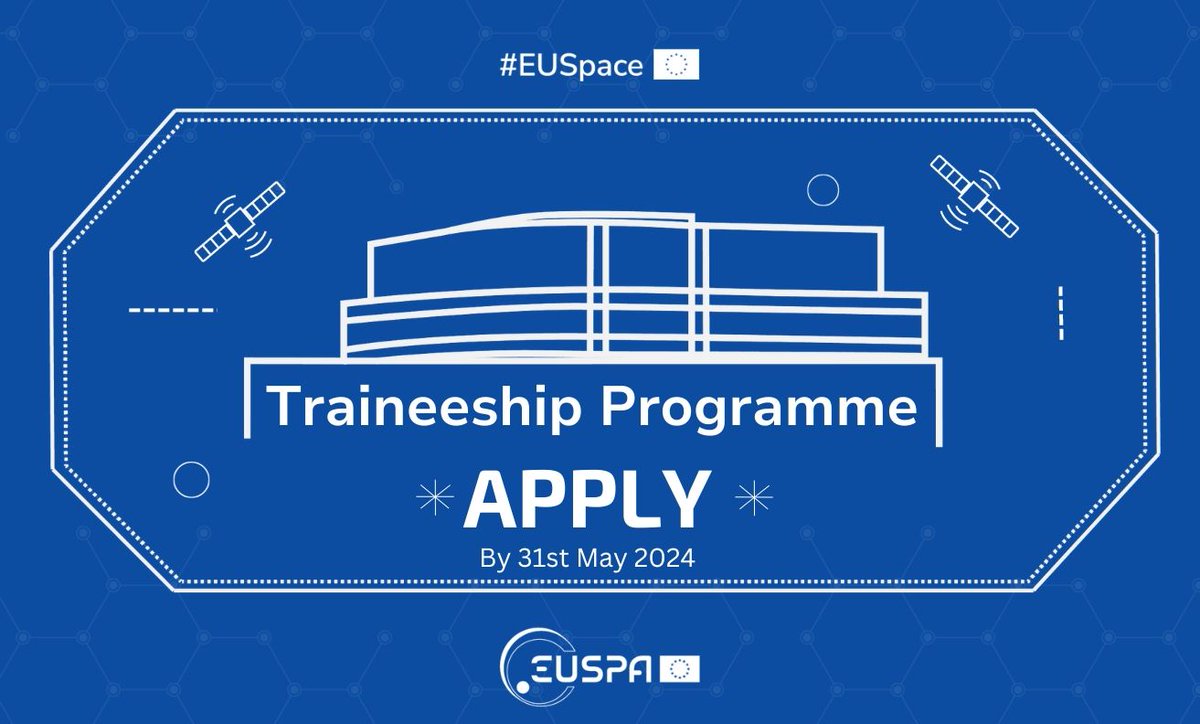 🌍 Explore, Innovate, Succeed! 🚀 Experience #EUSpace innovation at EUSPA as our new trainees. Your journey begins here! Applications closing soon. Learn more: eucareers.space