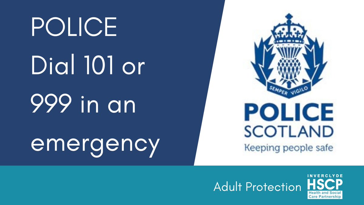 What is an adult at risk? What is harm? What should you do if you think someone is at risk?

Find out more on Inverclyde Council's website:
tinyurl.com/bdzb7eef

#InverclydeCares