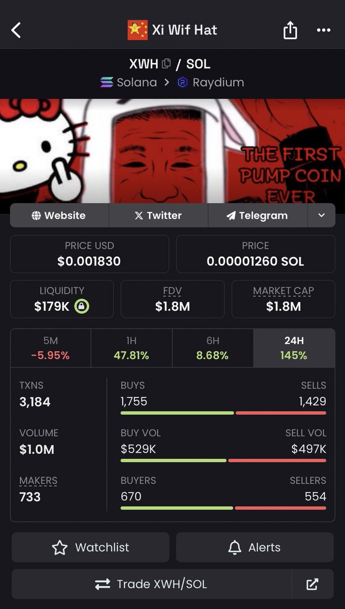 So the little #pumpfun original coin launch meta on #Solana has begun… 

Took a little punt on this one and will be searching for more 

Rumour has it <a href="/blknoiz06/">Ansem</a> bought this coin 😎