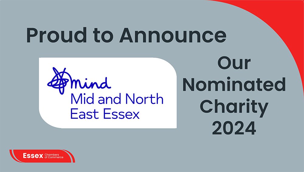 In honour of Mental Health Awareness Week we are delighted to announce that our nominated charity for 2024 is Mid & North East Essex Mind. 🌞 Read more via our latest news 📰 ow.ly/HSFX50RFv79 #EssexBusiness | #MentalHealthAwarenessWeek